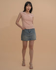 Twist-Front Knit Top