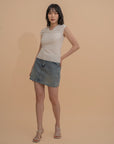 Twist-Front Knit Top