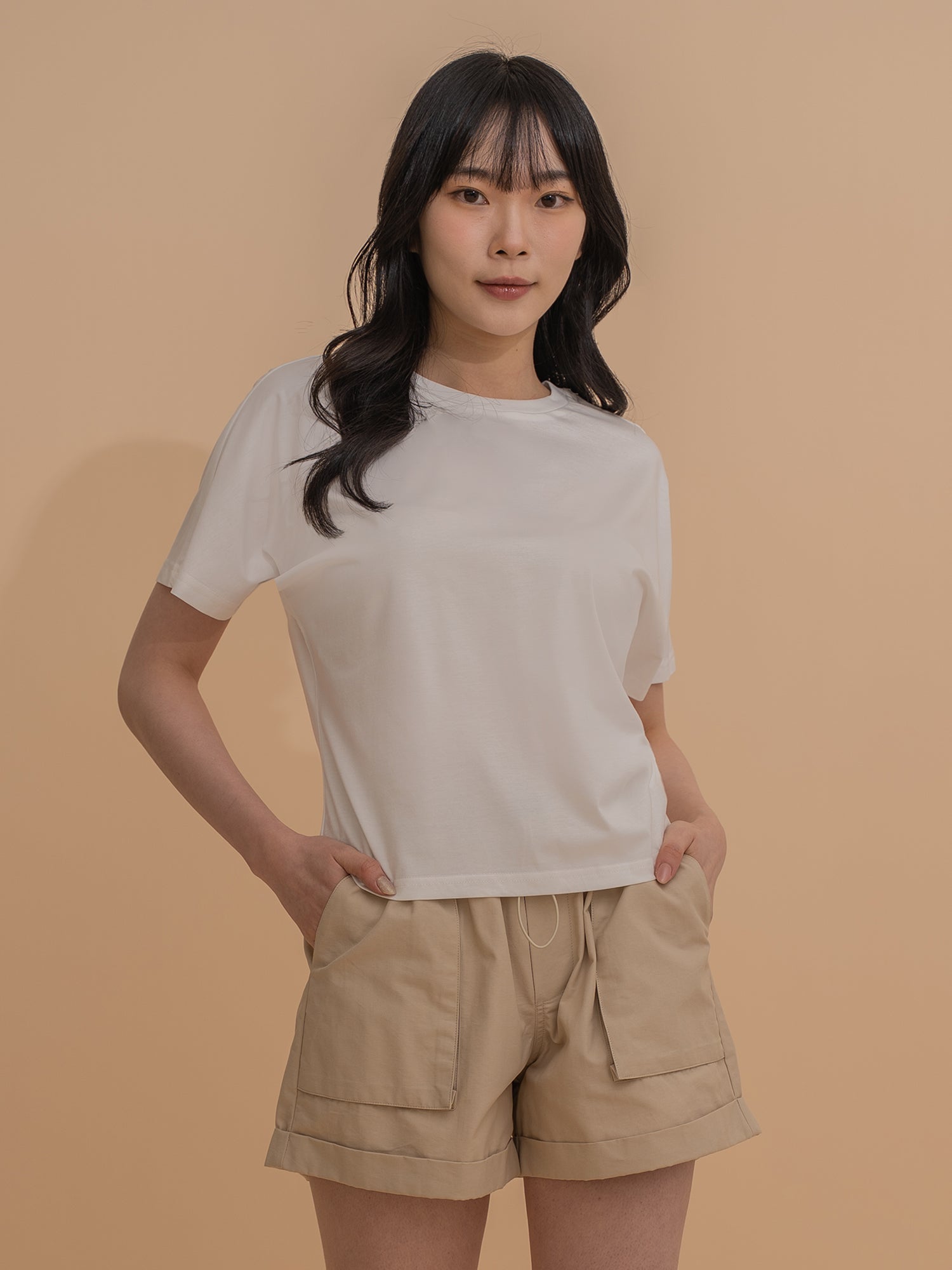 Utility Style Drawstring Shorts