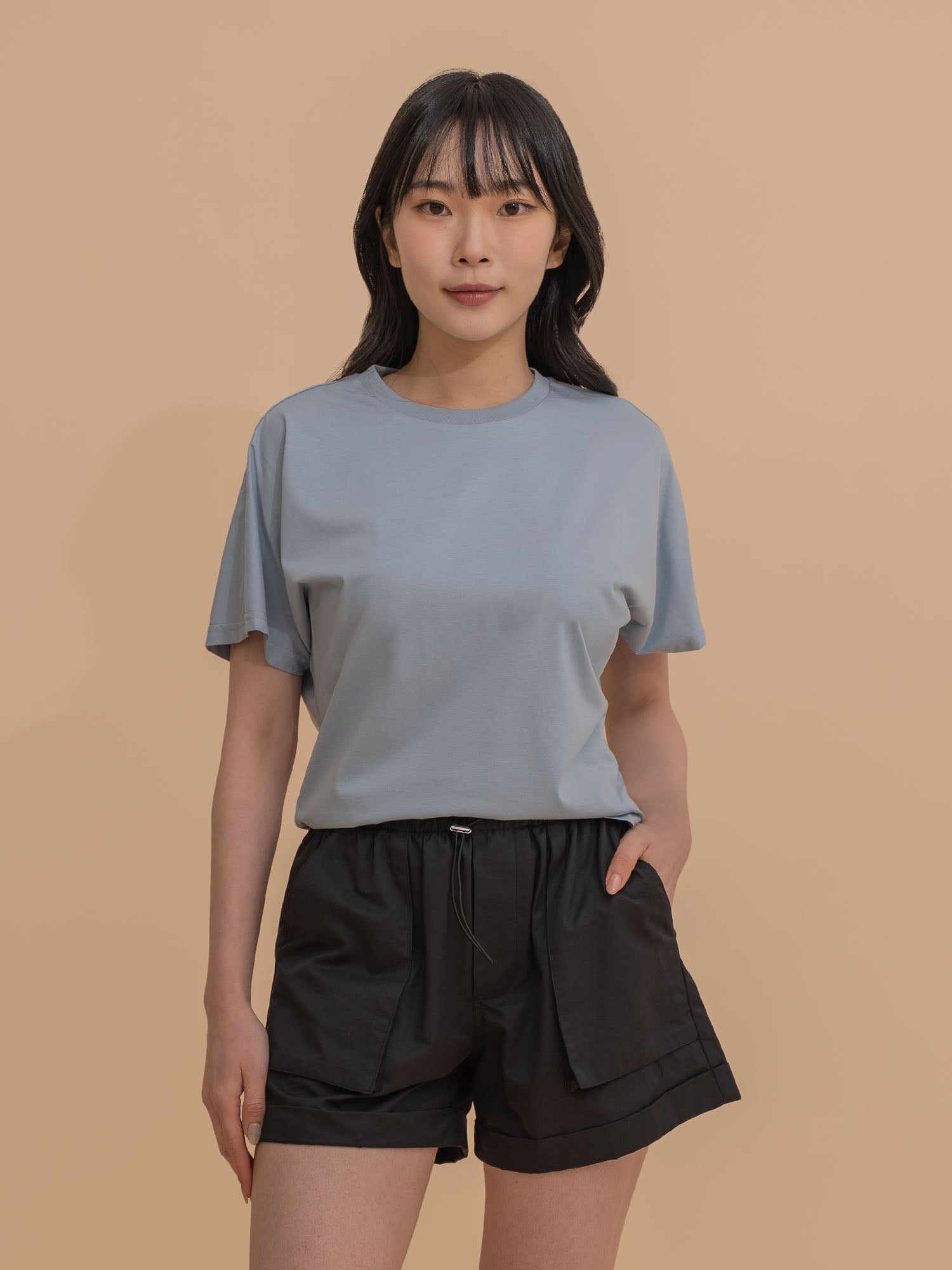 Utility Style Drawstring Shorts