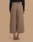Wide-Leg Pleated Culottes