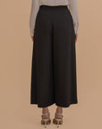 Wide-Leg Pleated Culottes