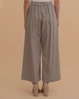 Wide-Leg Pleated Trousers