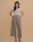 Wide-Leg Pleated Trousers
