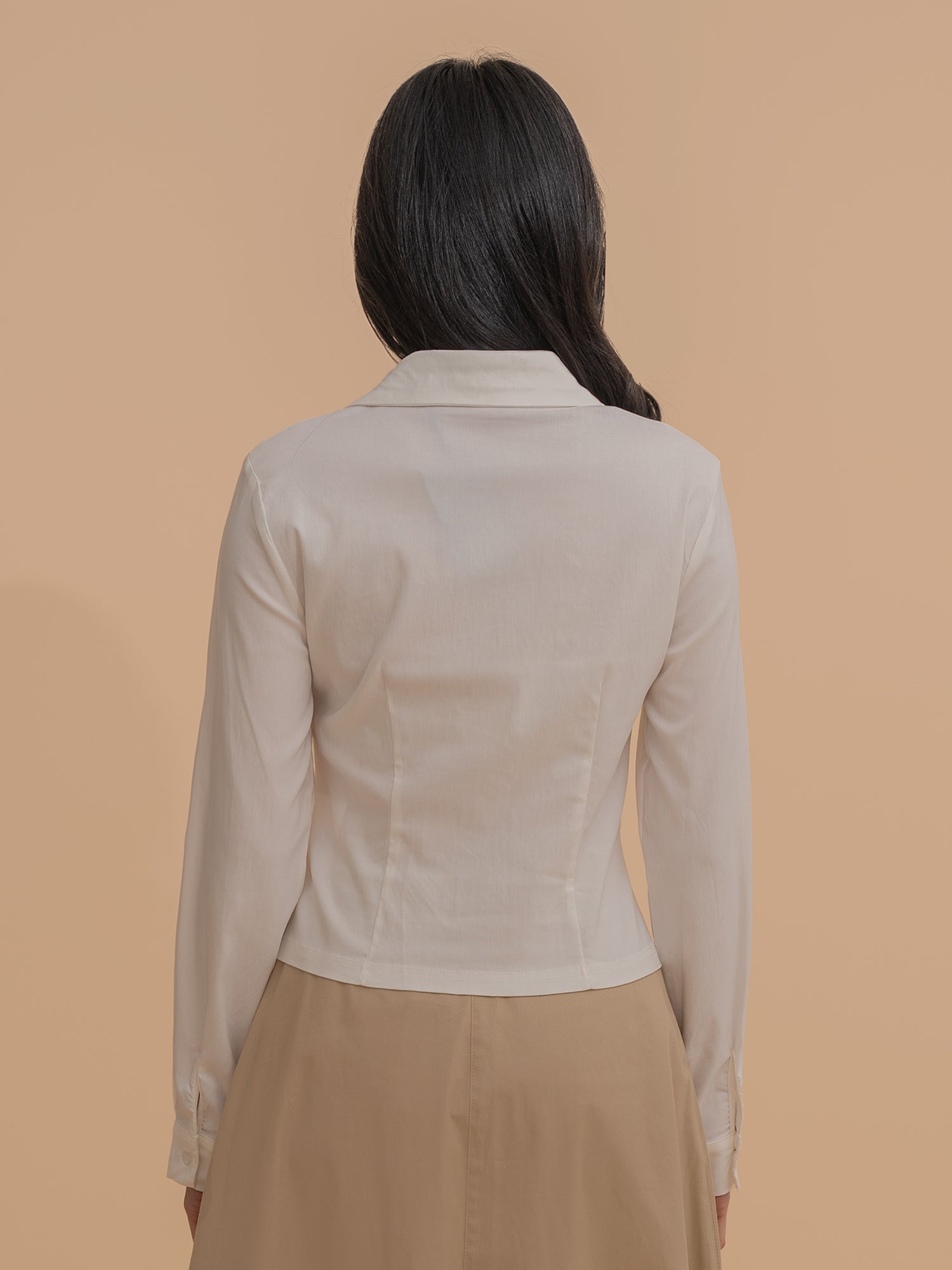 Zip-Up Fitted Top