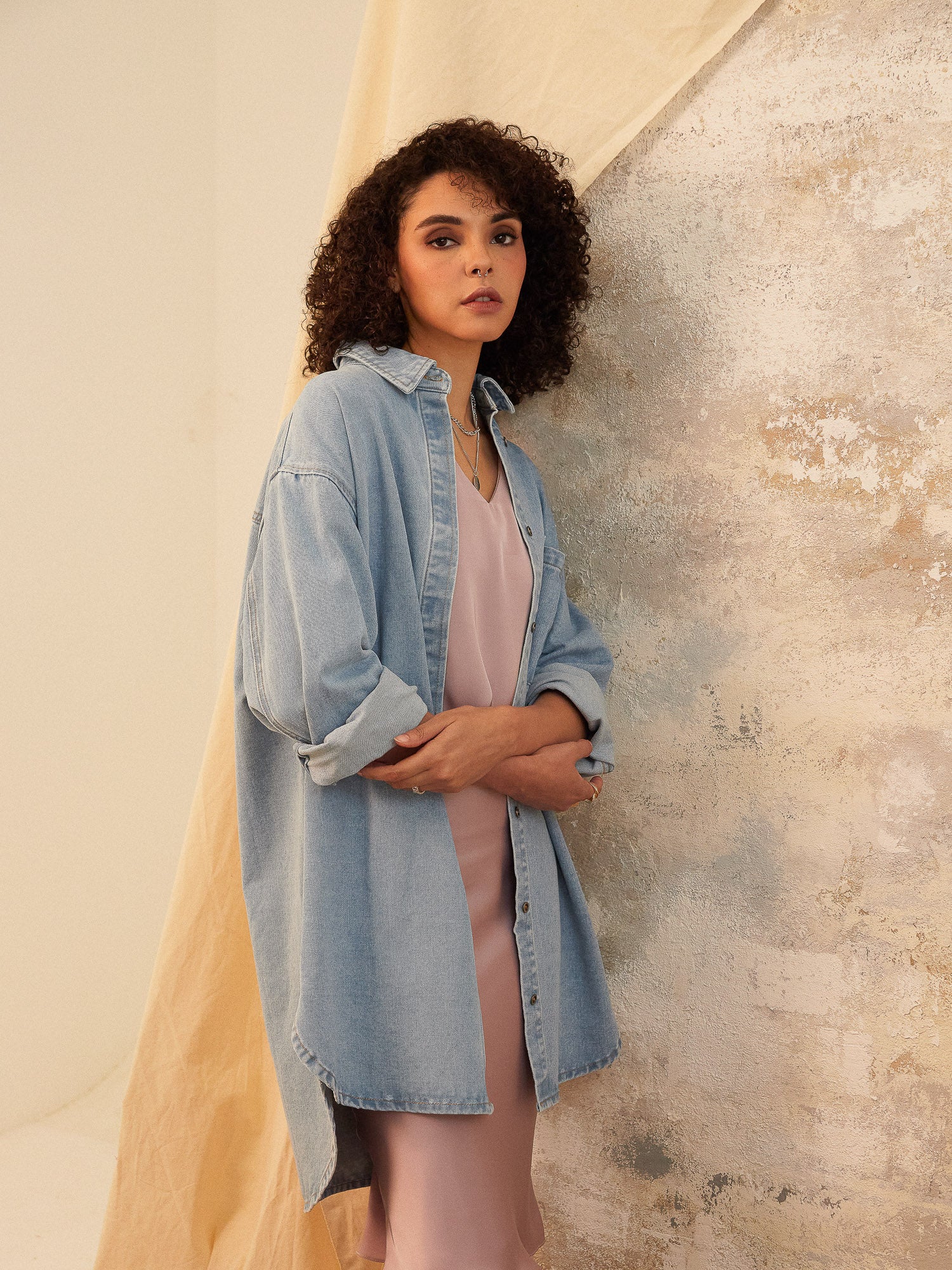 Ashton Denim Shirt Dress