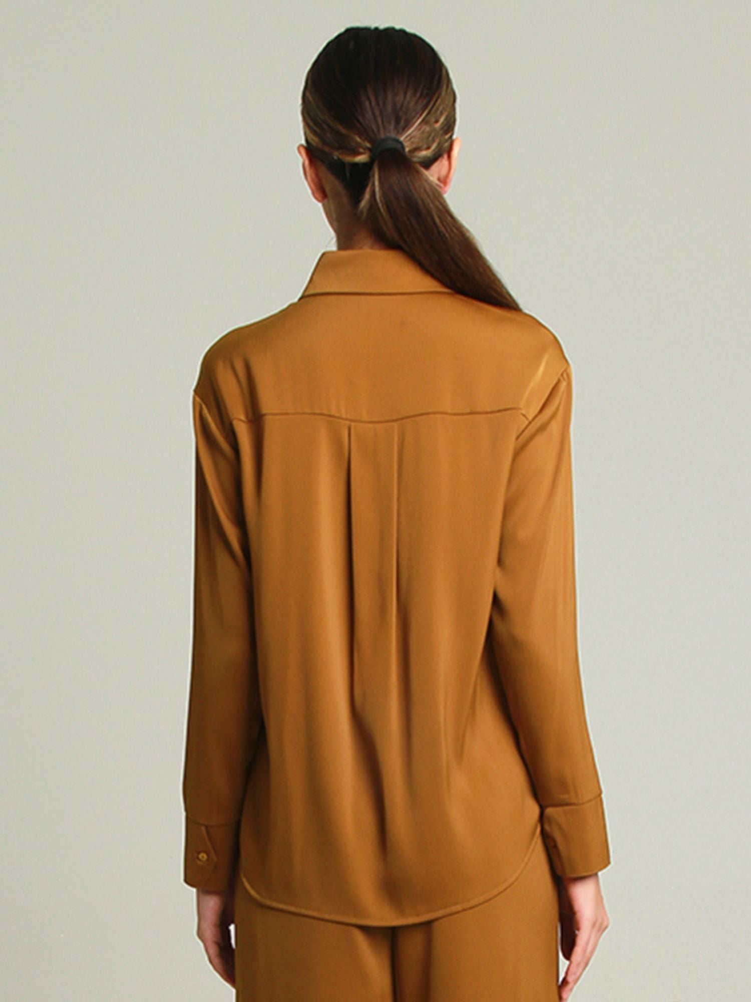 Tara Long Sleeve Dual Pleat Shirt