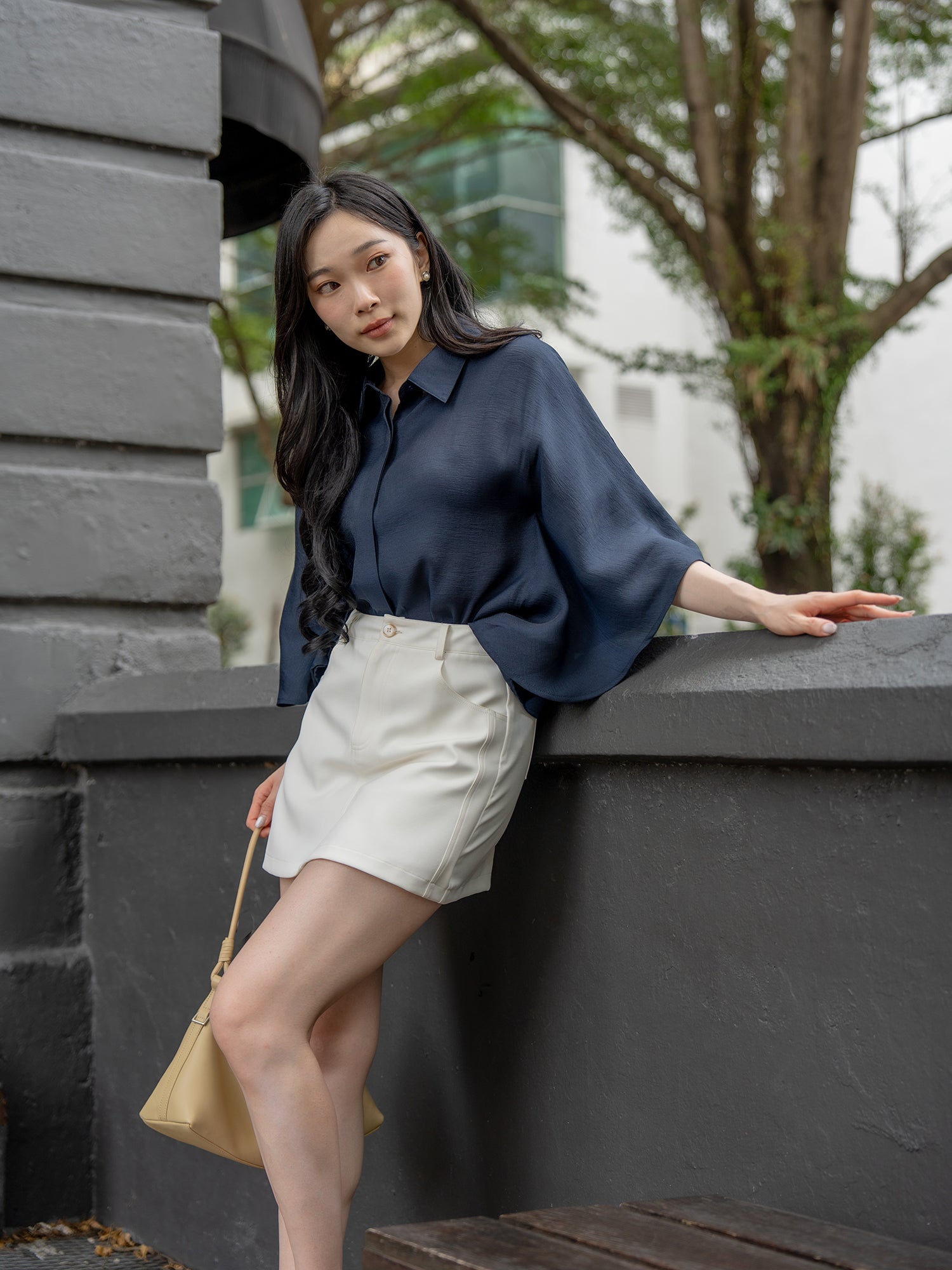 Flowy Batwing Blouse