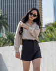 Soft A-Line Mini Skirt