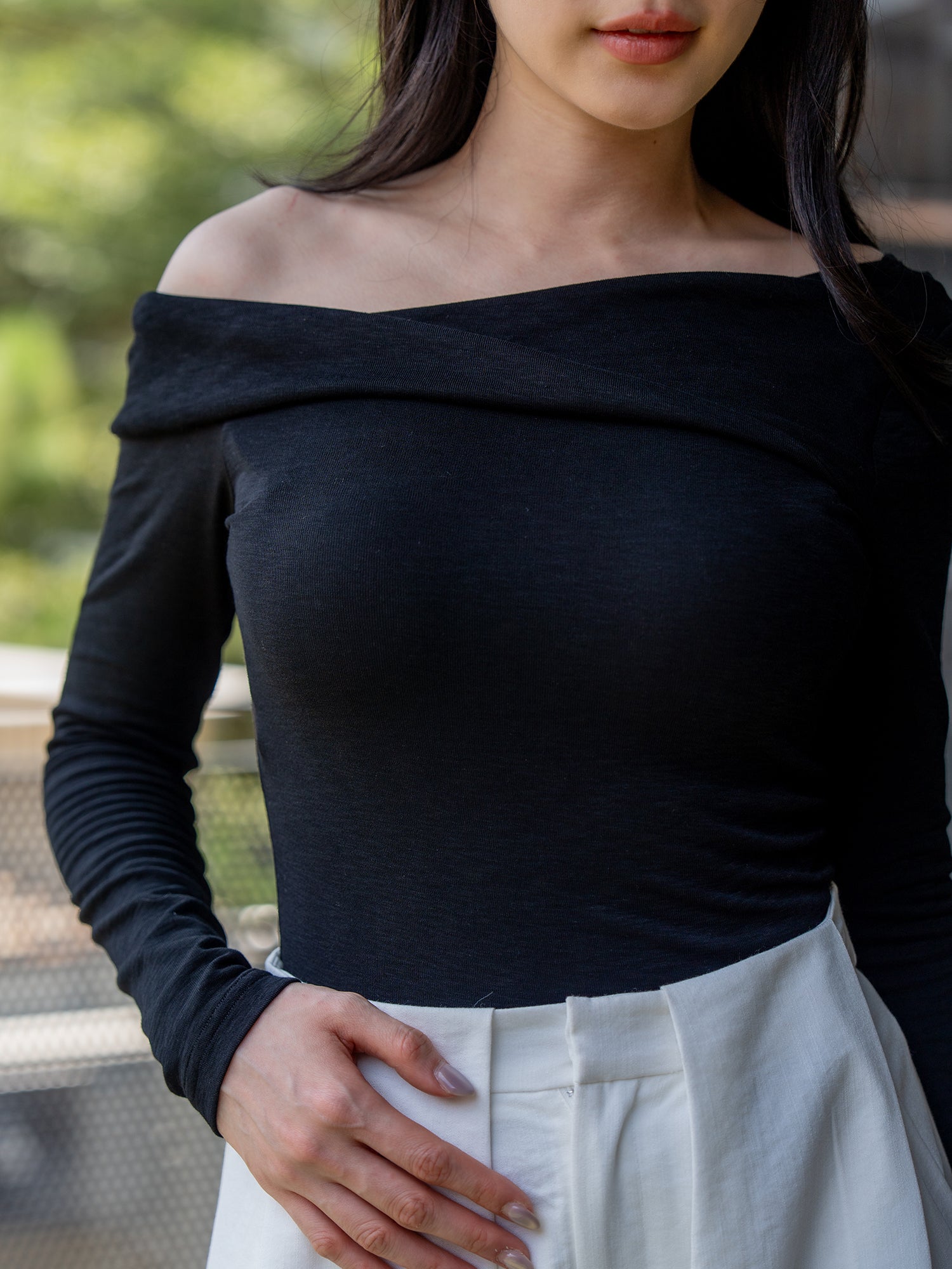 Asymmetric Drape Top – RAEA