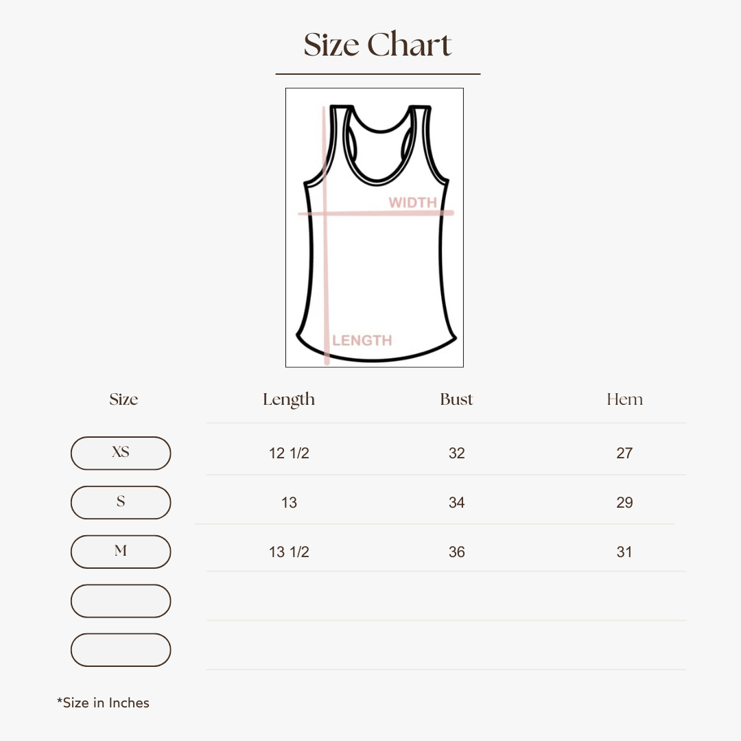 Gathered Balloon Cami Top Size Guide