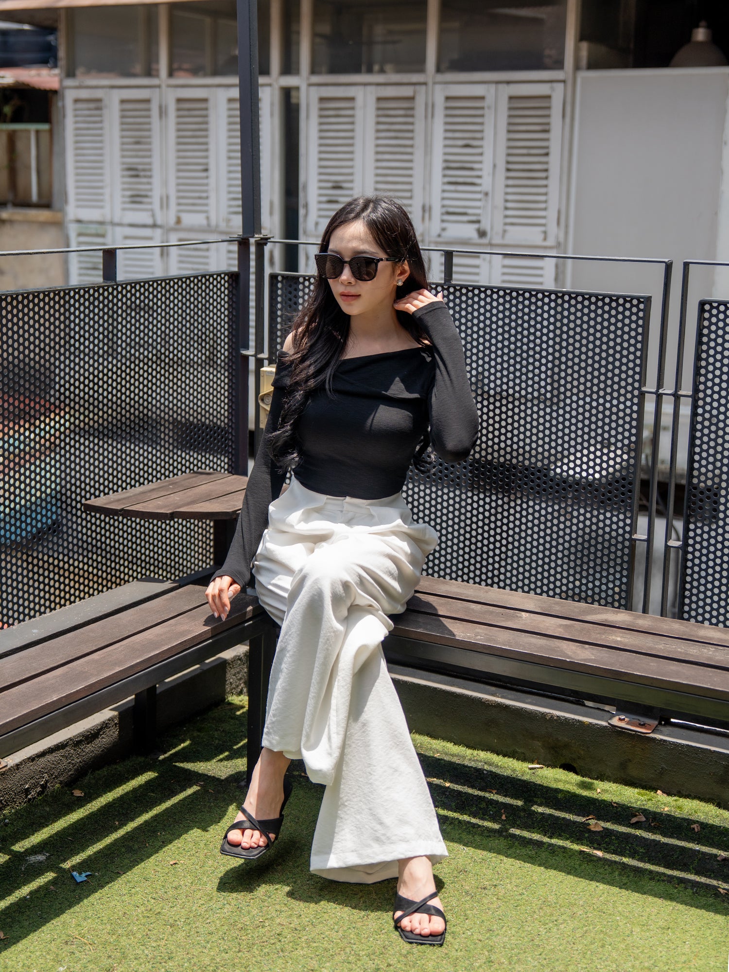 Asymmetric Drape Top – RAEA