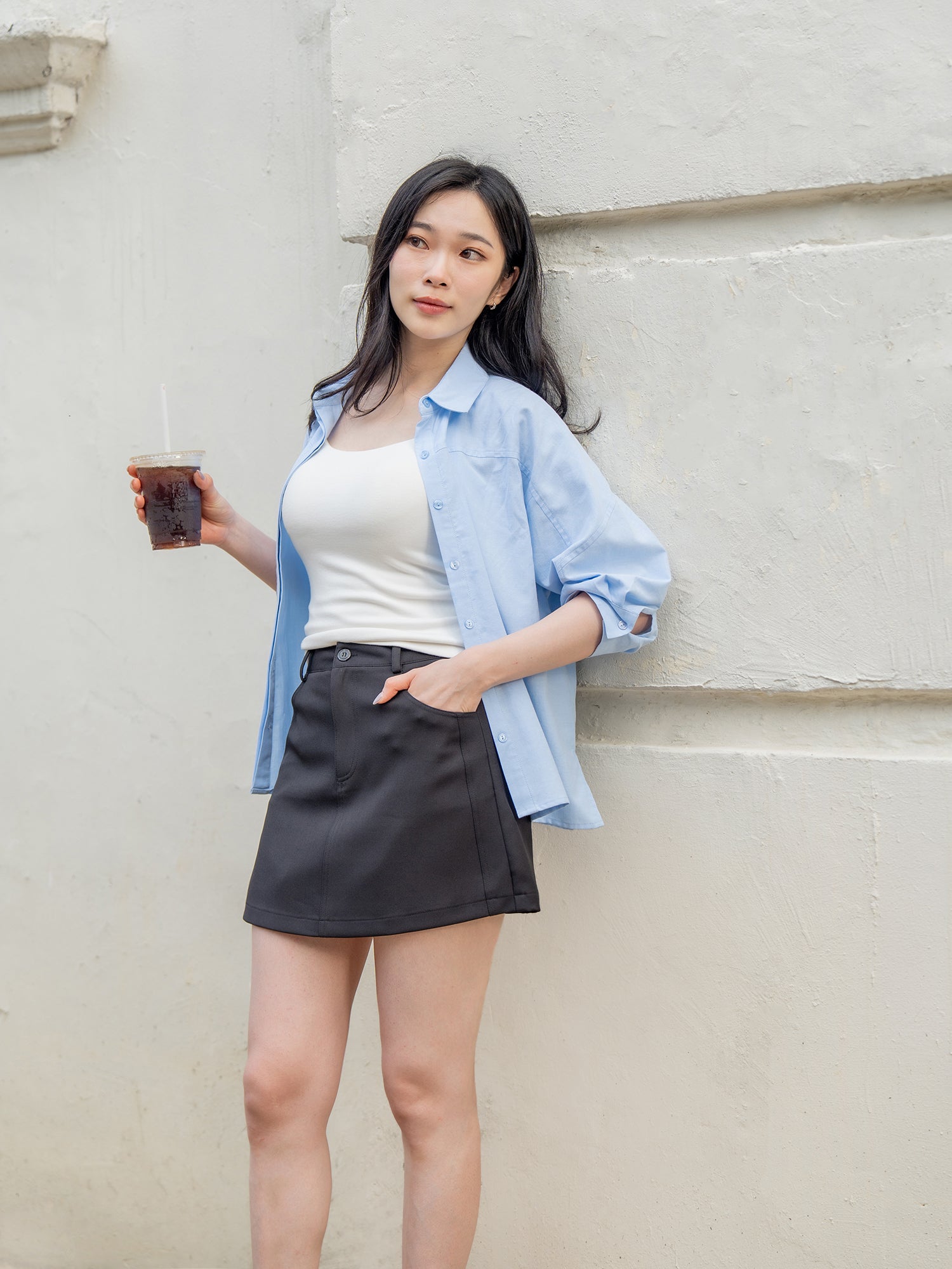 Structured Sleeve Shirt