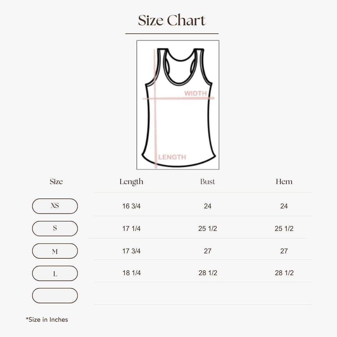 Waffle-Knit Crewneck Tank Size Guide