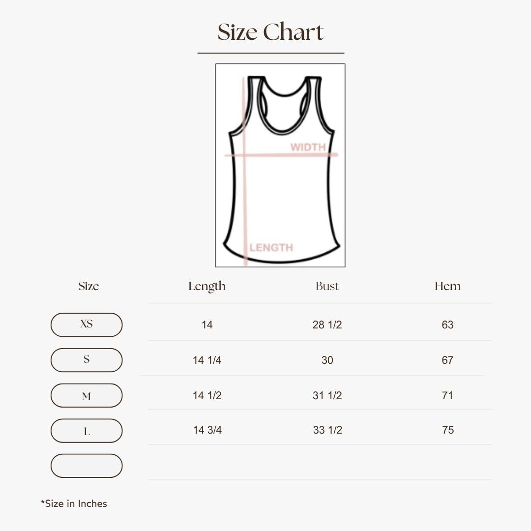 Smocked Camisole Top Size Guide