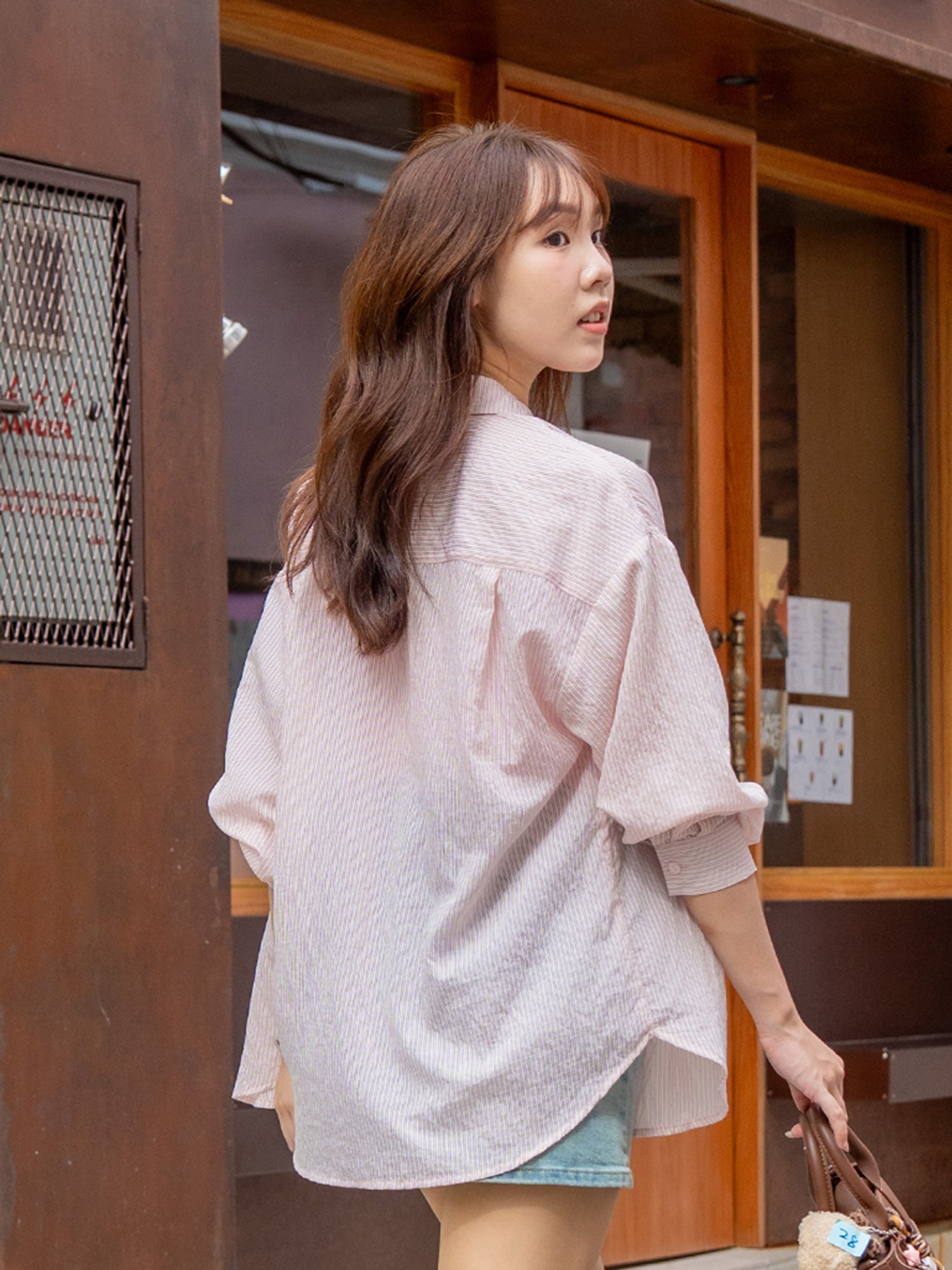 Semi Sheer Button Shirt