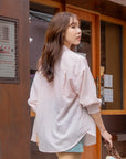 Semi Sheer Button Shirt
