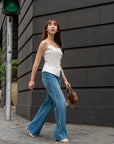 Sleeveless Button Front Top
