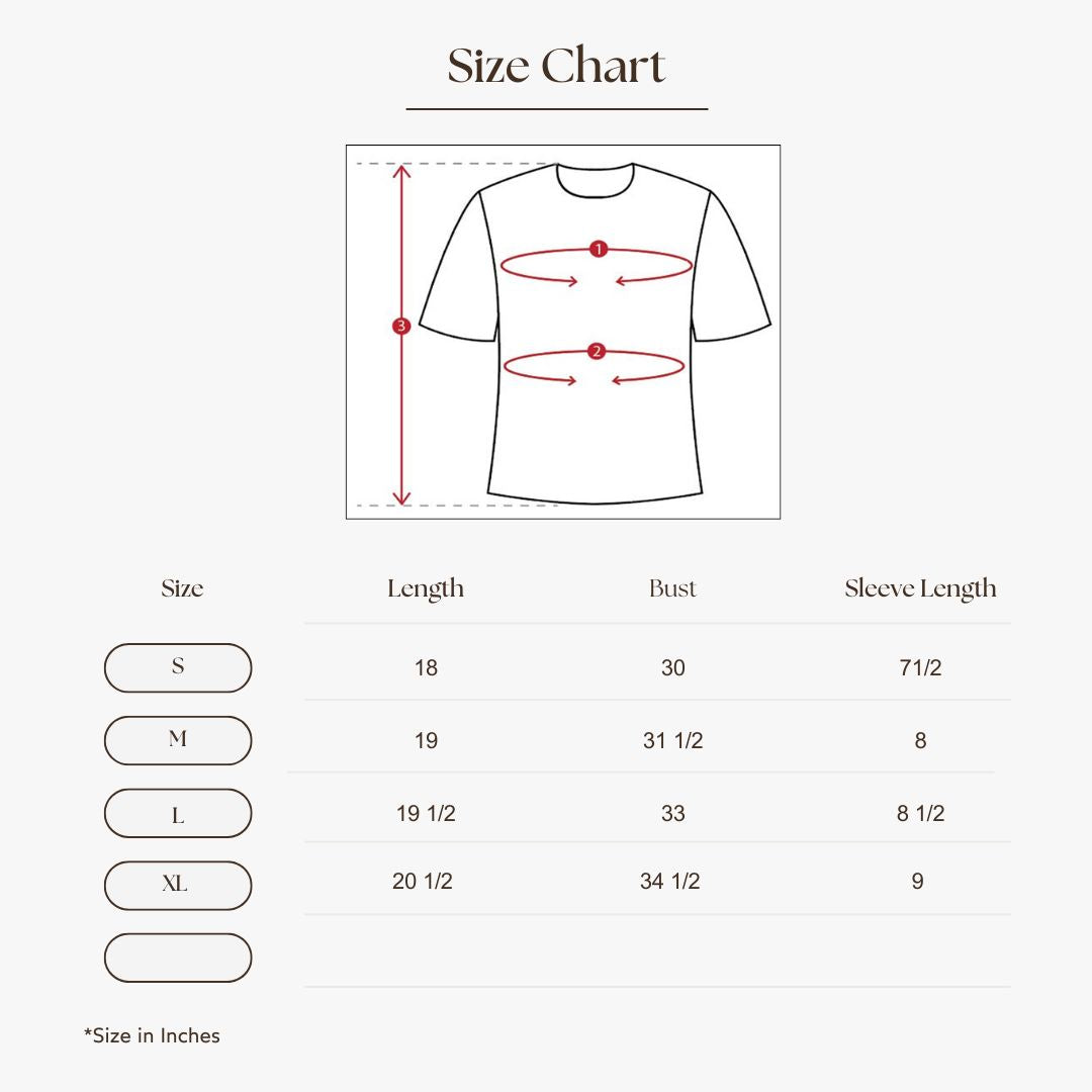 Cable Knit Short Sleeve Top Size Guide