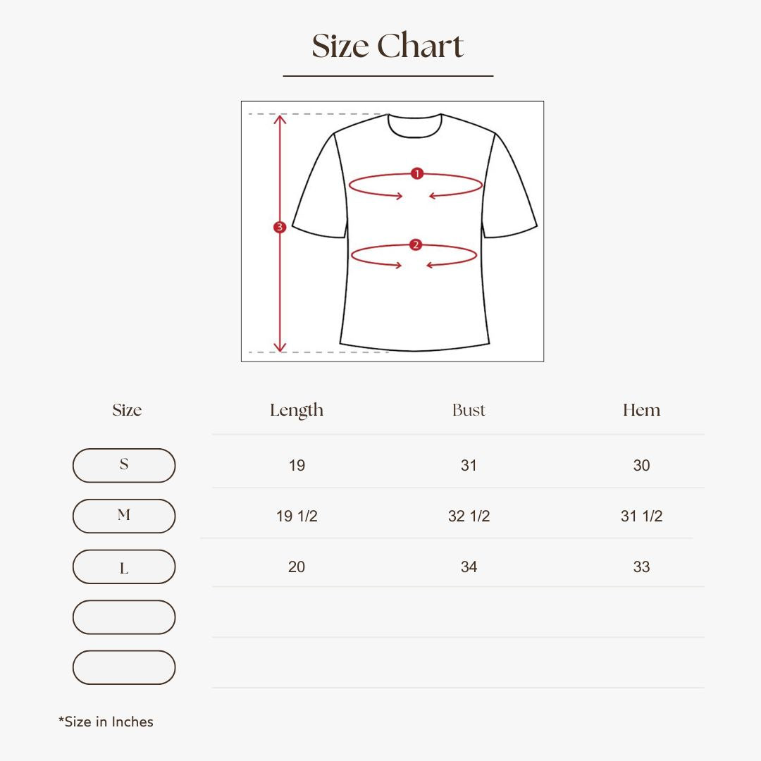 Heart-shape Collar Fitted Knit Top Size Guide