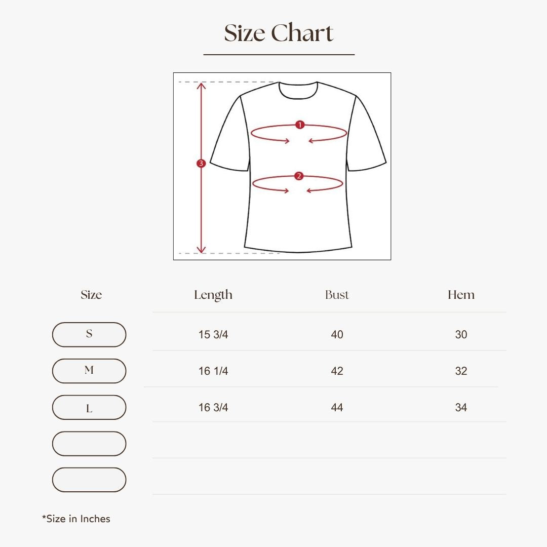 Puff Sleeve Crop Blouse Size Guide