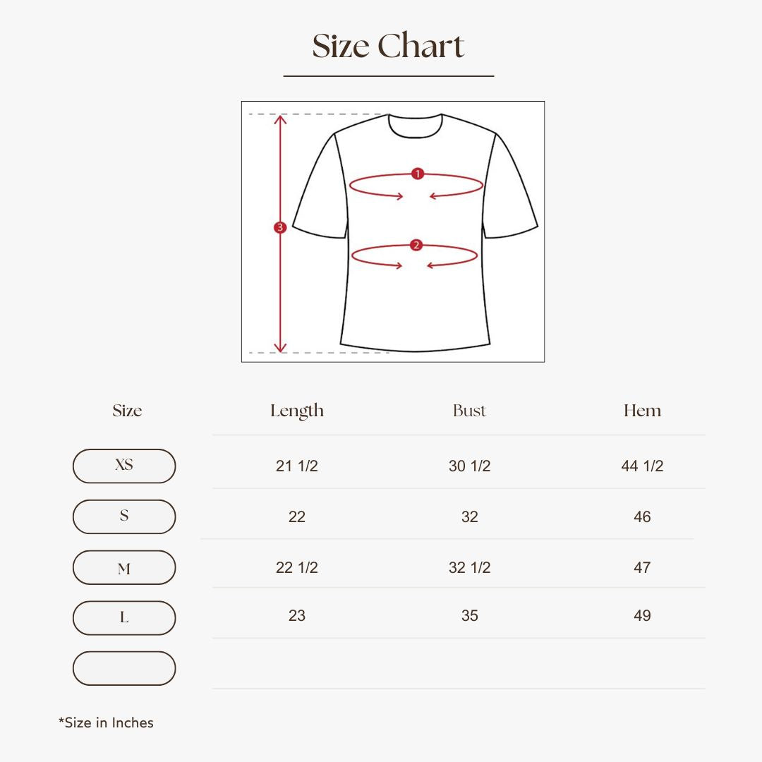 Peplum Sleeveless Top Size Guide