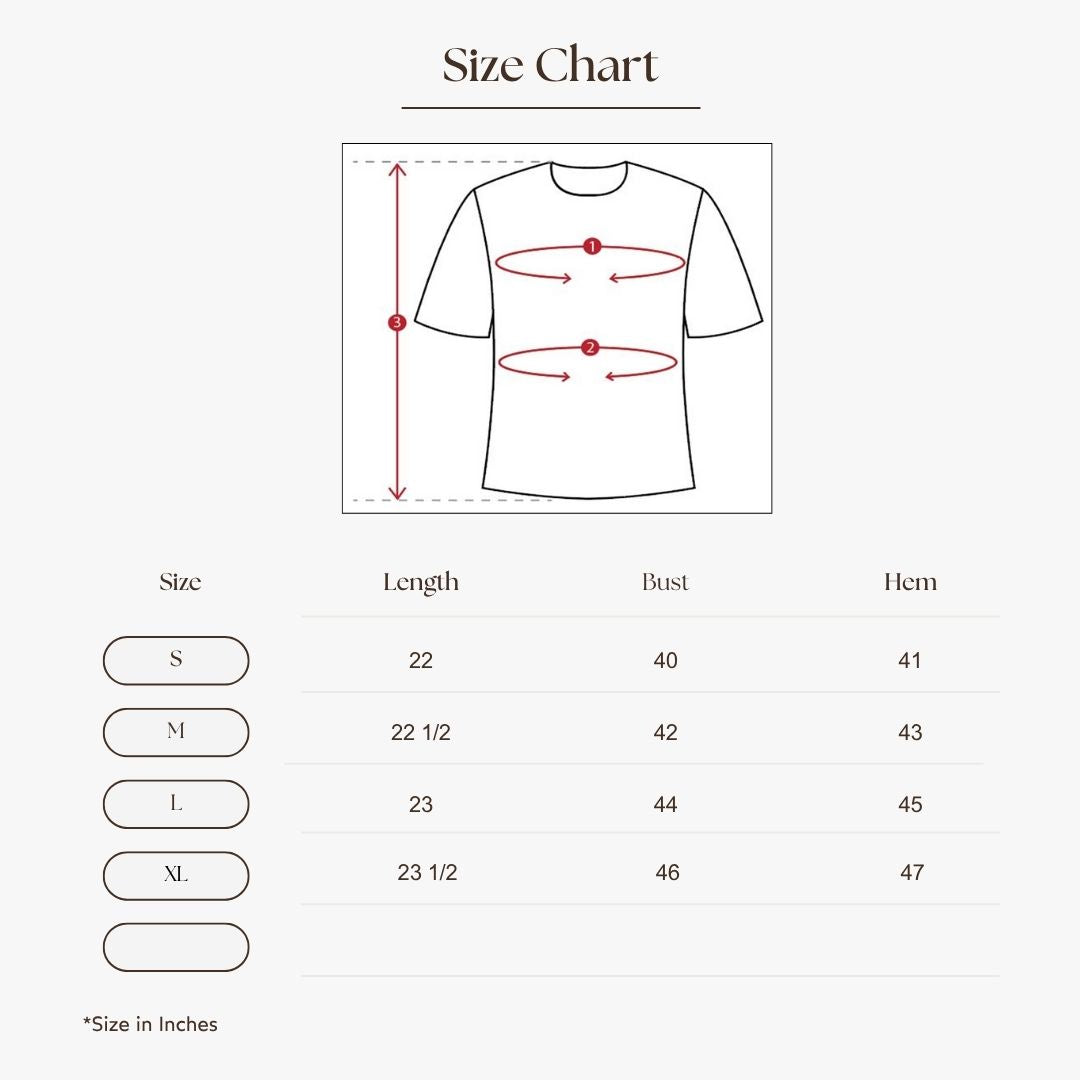 Button-Up Relaxed Shirt Size Guide