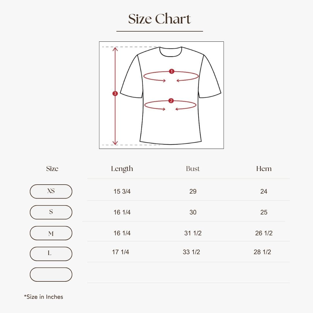 Open-Back Cropped Top Size Guide