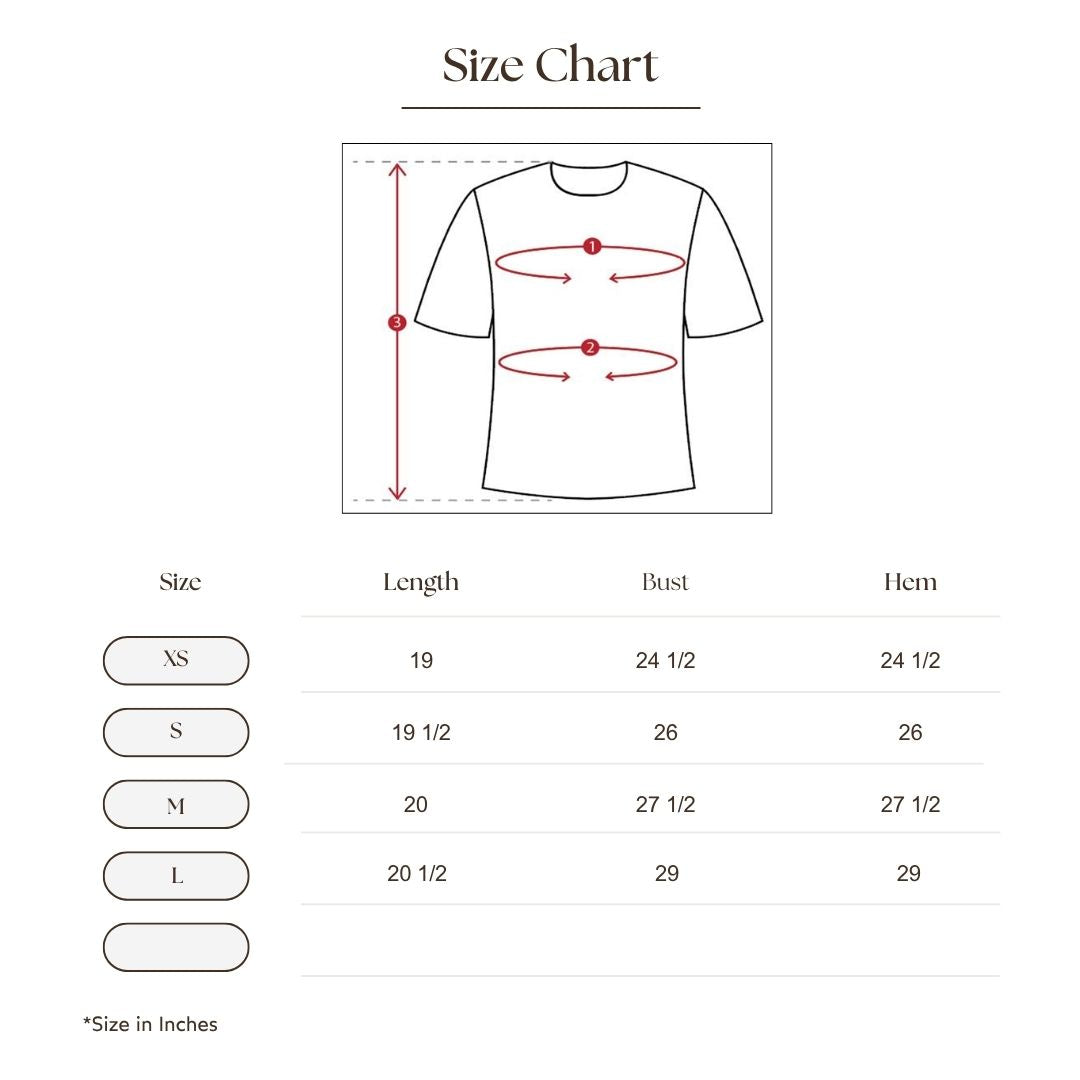 Striped Polo Knit Top Size Guide