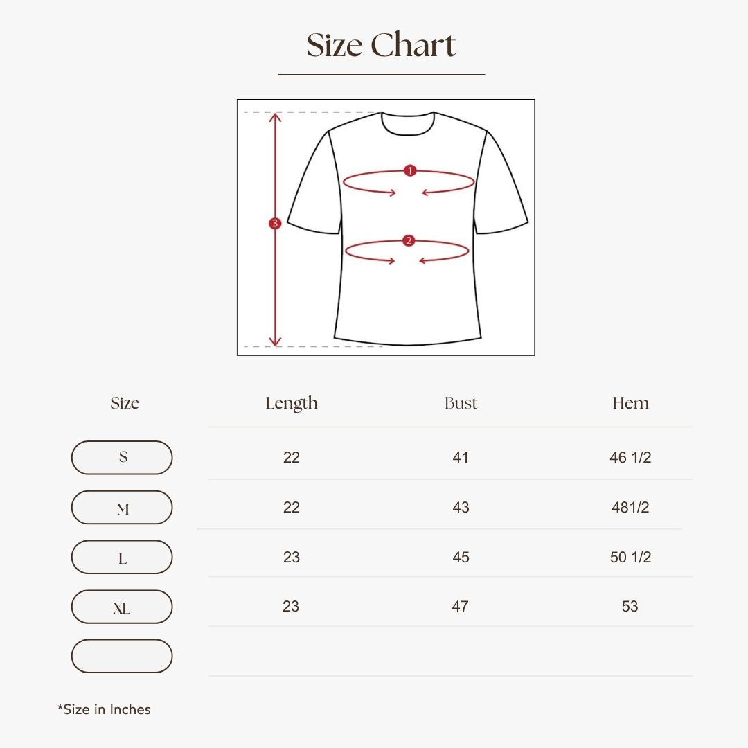 Peplum Utility Shirt Size Guide