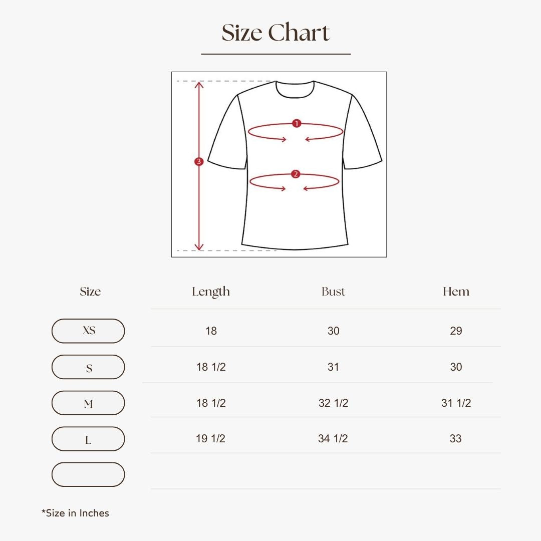 Asymmetric Cutout Top Size Guide