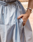 Tie Waist Cape Sleeve Dress