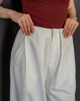 Pleated Wide-Leg Pants