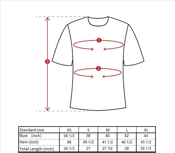 Tara Long Sleeve Dual Pleat Shirt Size Guide