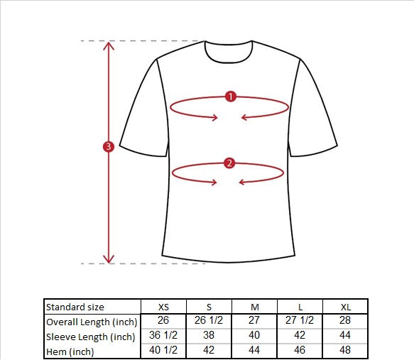 Penelope Pinstriped Shirt Size Guide