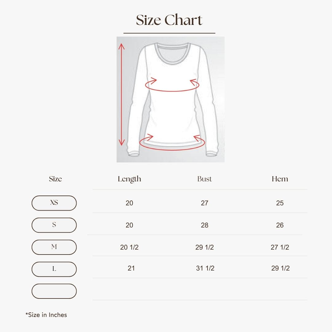 Asymmetric Drape Top Size Guide