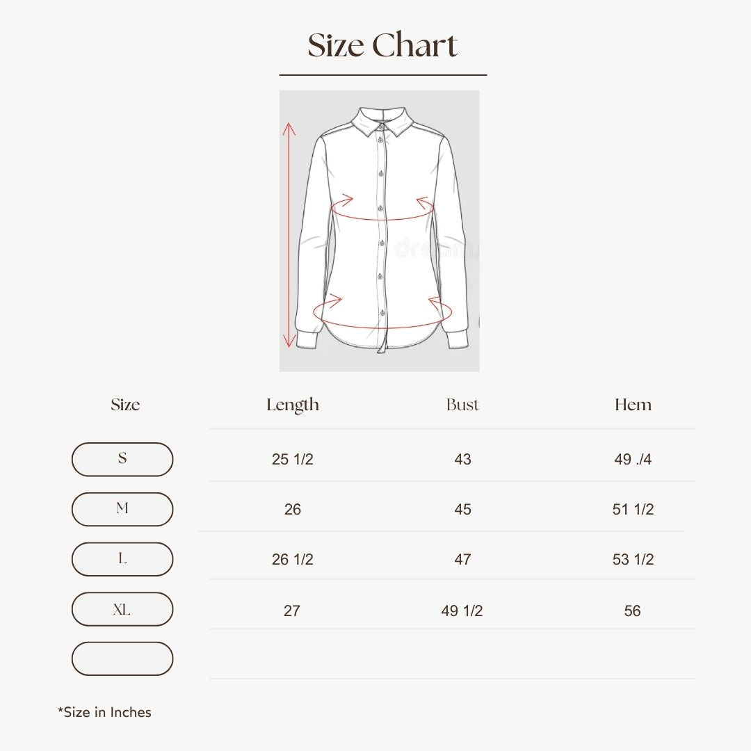 Pinstripe Peplum Blouse Size Guide