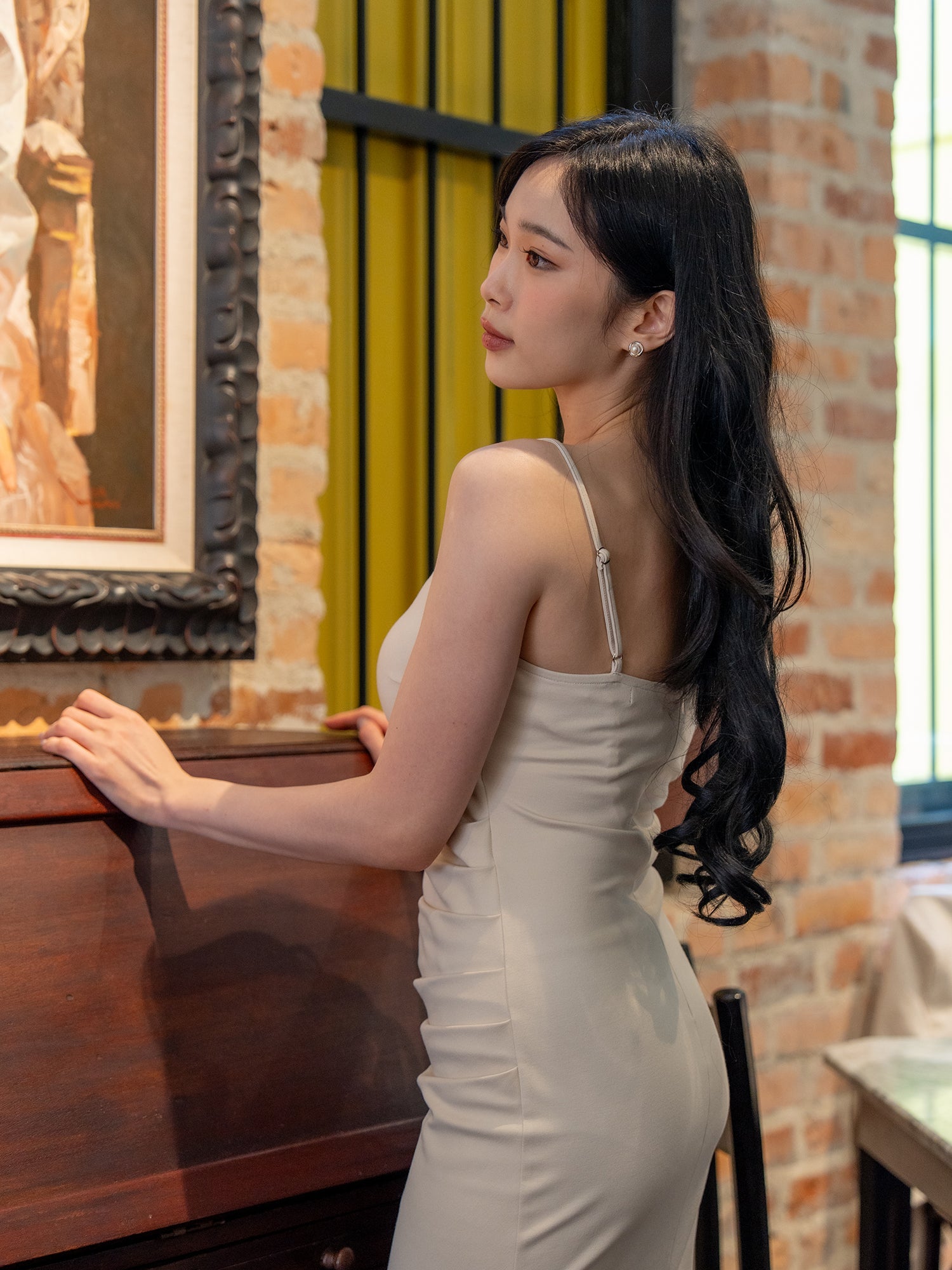 Minimal Slip Midi Dress