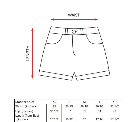 Cora Pleated Shorts Size Guide