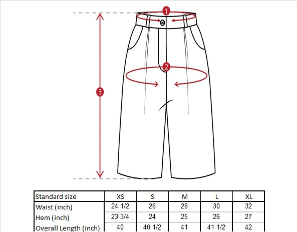 Nicolette Wide Leg Trousers Size Guide