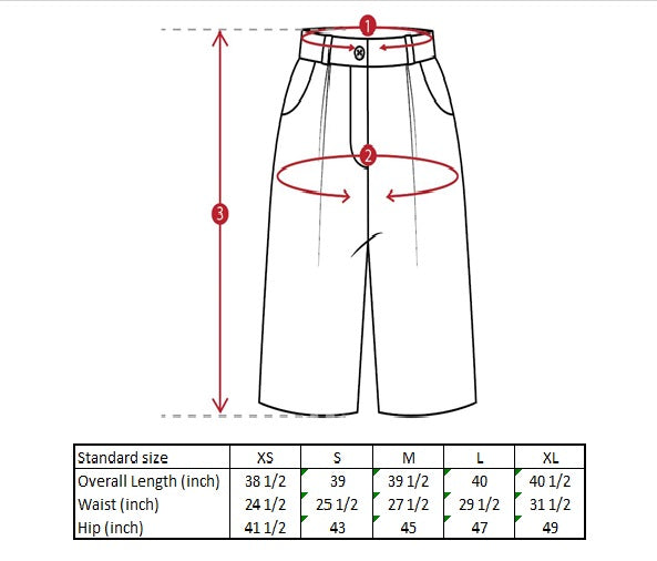 Alexa Ramie Trousers Size Guide
