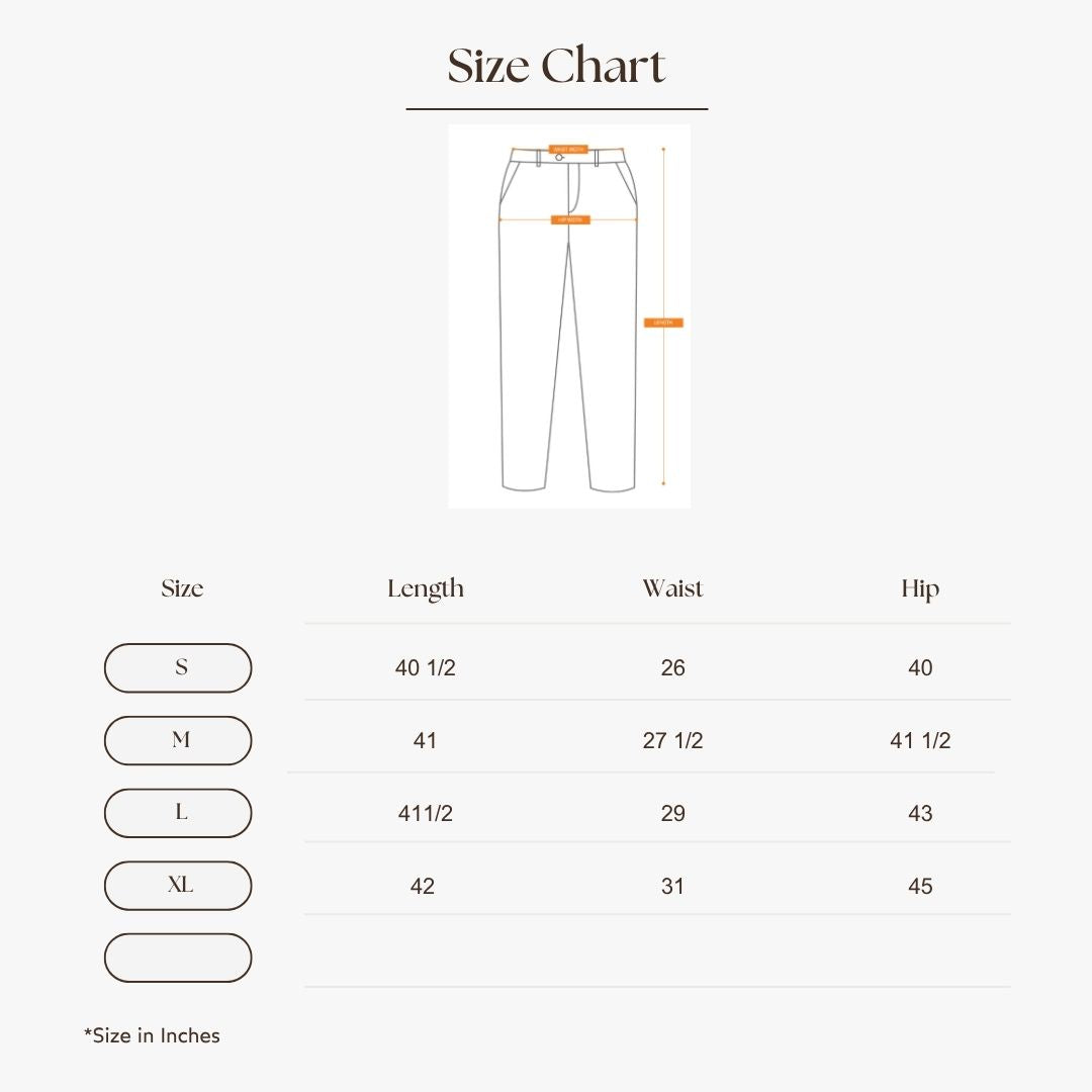 Wide-Leg Pleated Denim Pants Size Guide