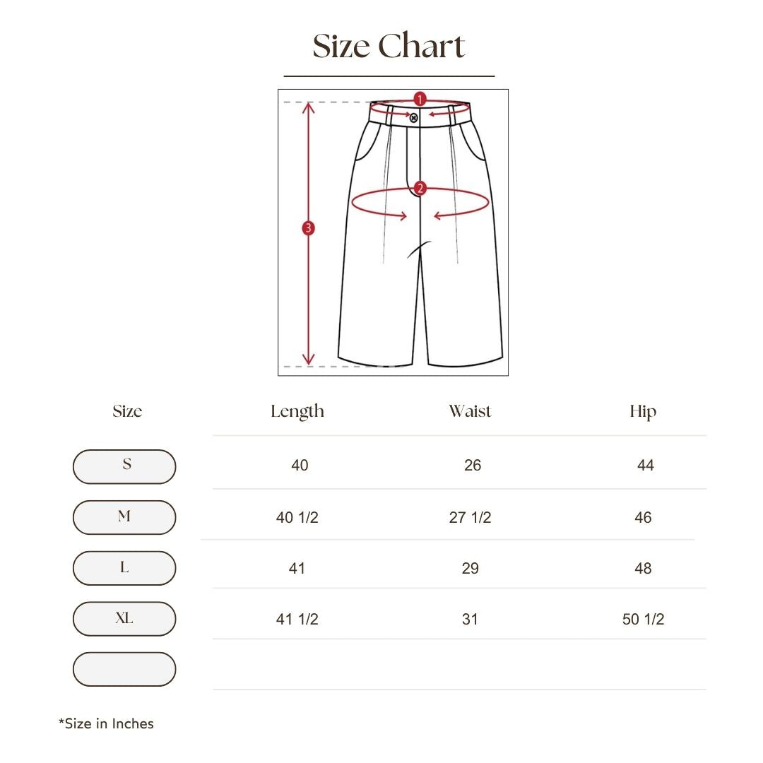 Textured Pinstripe Drawstring Pant Size Guide