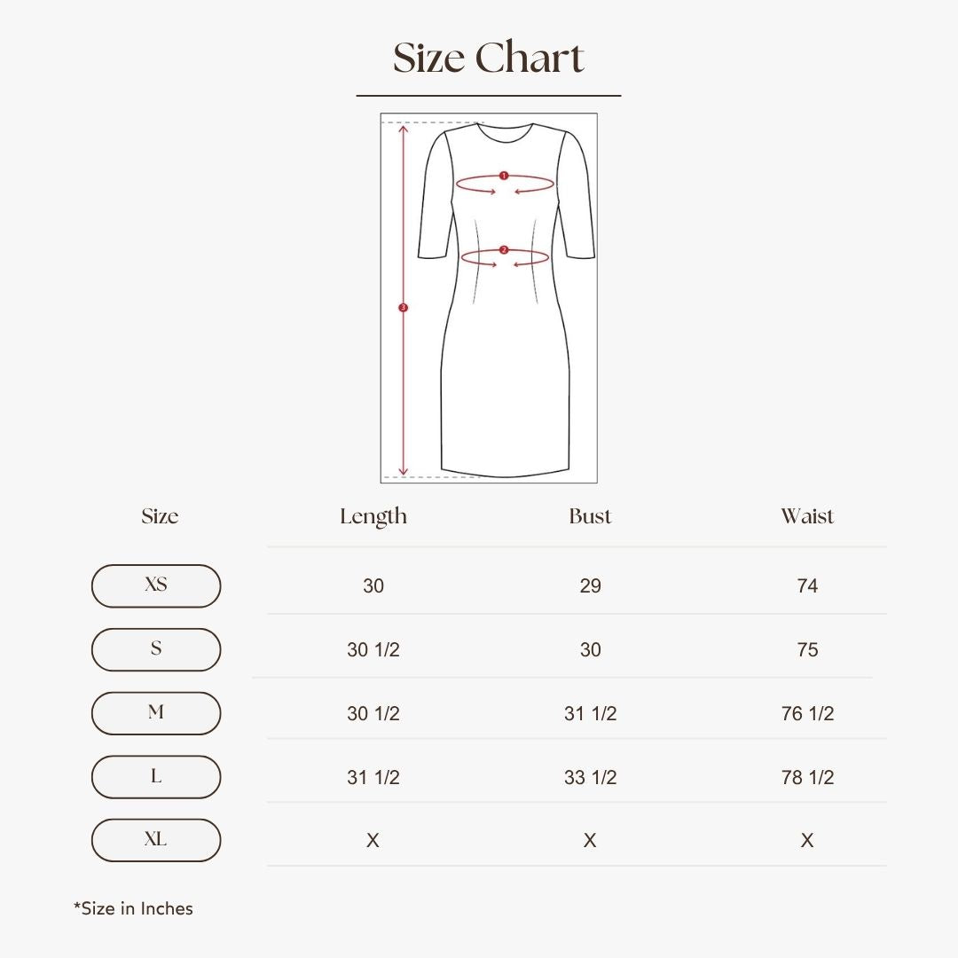 Sleeveless Skater Dress Size Guide