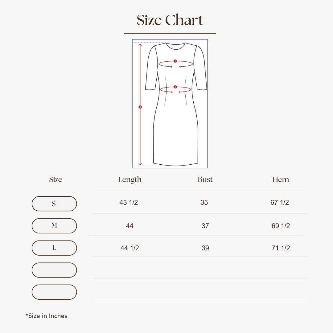Twist-Front Sleeveless Dress Size Guide