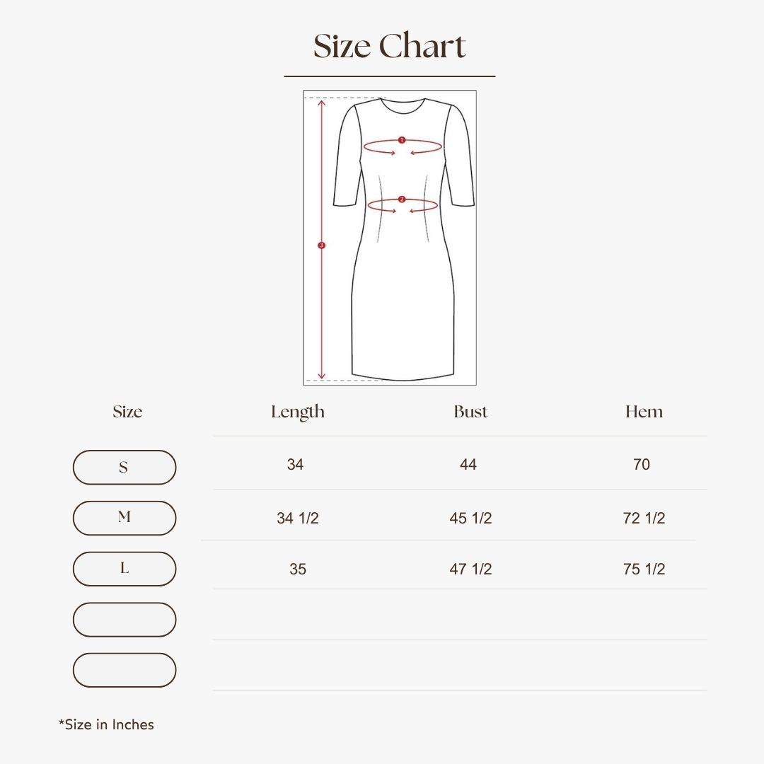 Tie Waist Cape Sleeve Dress Size Guide