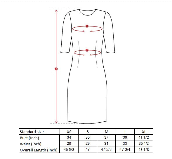 Elias Textured Shirt Dress Size Guide