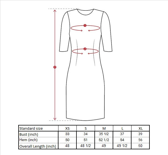 Della Sleeveless Midi Dress Size Guide