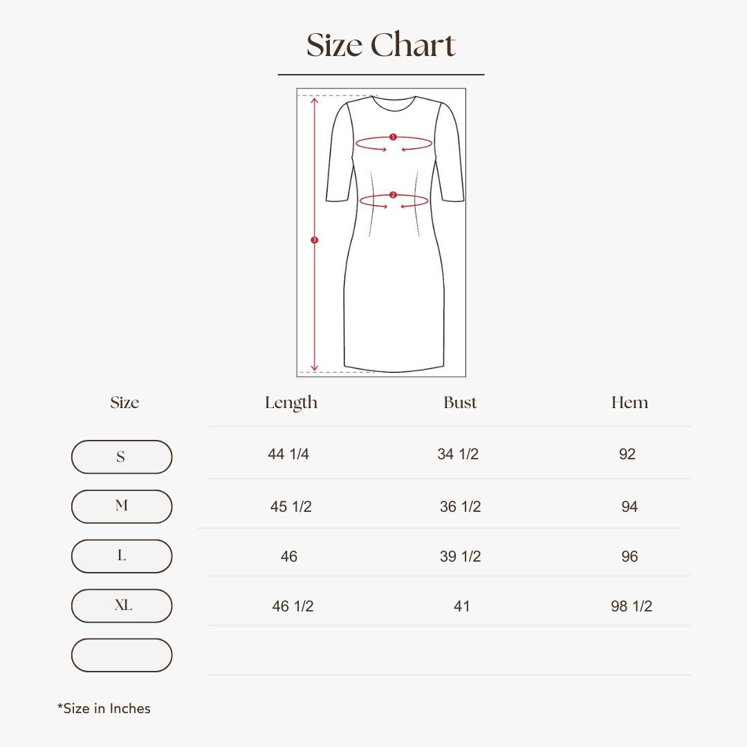 Cinched-Waist Belted Dress Size Guide
