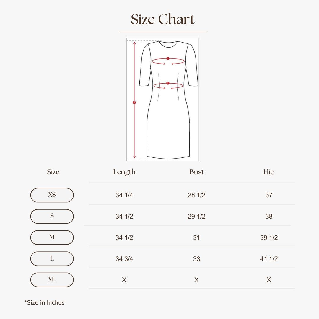 Halter Neck Backless Dress Size Guide